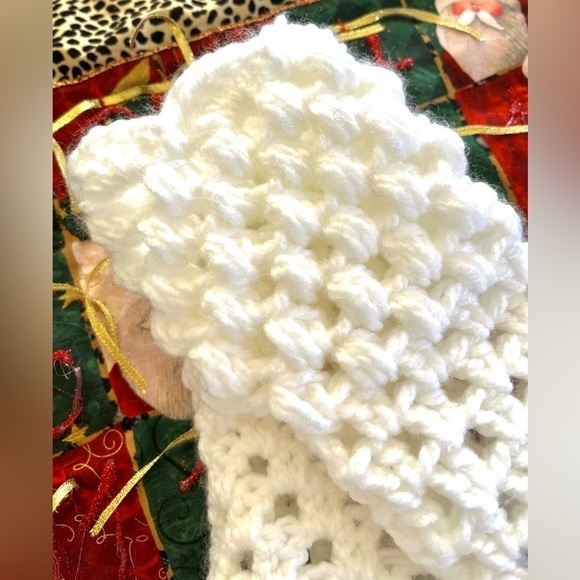 CROCHETED FINGERLESS GLOVES - Picture 5 of 5